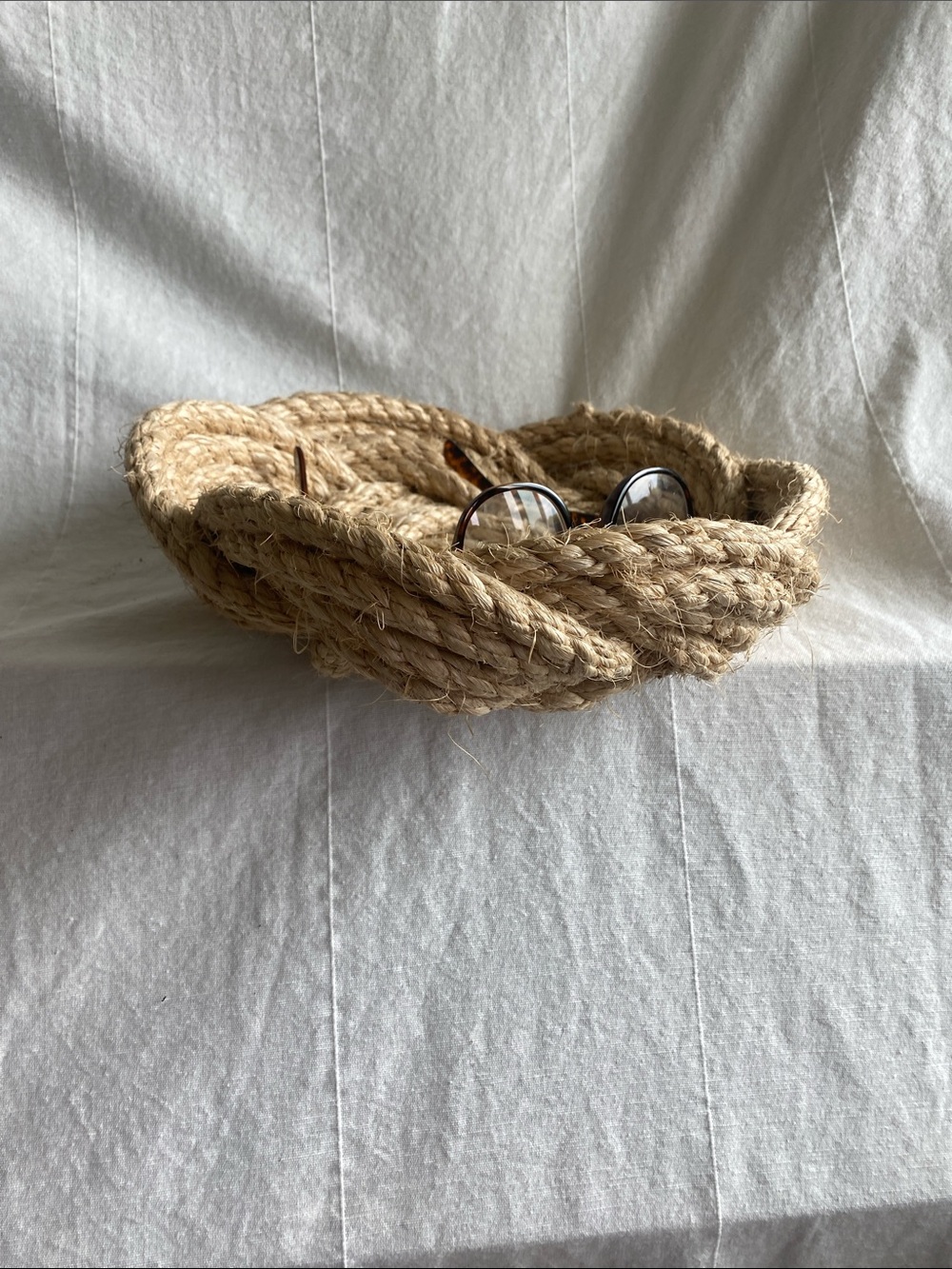 Natural Braided Jute Decorative Bowl - Neutral - Picture 3 of 3